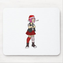 deseos del chica del gótico usted Felices Navidad Alfombrilla De Raton