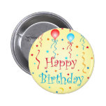 Deseos del cumpleaños - botón del Pin