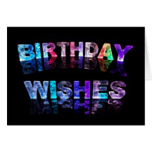 Deseos del cumpleaños en foto de las luces felicitaciones