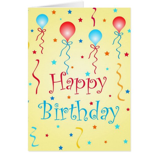 Deseos del cumpleaños - tarjeta