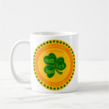 Deseos del trébol taza de café