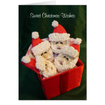 Deseos dulces del navidad tarjetas
