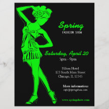 Desfile de moda (cal) flyer a todo color