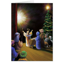 Desfile del navidad tarjeton