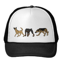 Desfile del perro gorras de camionero