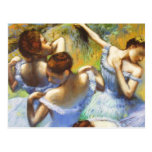 Desgasifique la postal azul de los bailarines