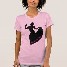 Desgaste atractivo de la tarde del chica del arma camisetas