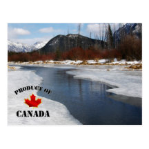 Deshielo de la primavera en Banff Postal