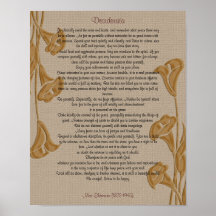 Desiderátums con las calas posters