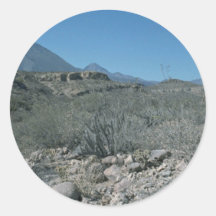 Desierto seco etiqueta