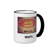 Desing retro old fashion inspired in the 50's tazas de café