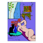 Desnudo de Matisse con el gato negro Tarjetón