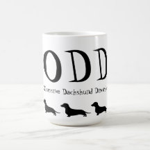 Desorden obsesivo del Dachshund Taza De Café