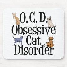 Desorden obsesivo del gato tapetes de ratones