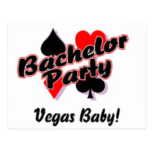 Despedida de soltero de Vegas Tarjeta Postal