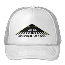Despejado para aterrizar la pista gorros bordados