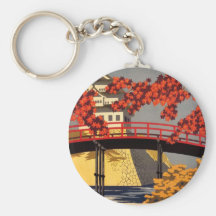 Destino: Llavero del poster del viaje de Japón