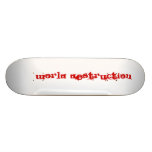 destrucción del mundo patineta personalizada