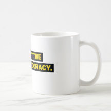Destruya el corporatocracy taza de café