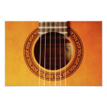 Detalle de la guitarra acústica fotos