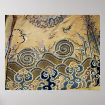 Detalle de un traje funerario, dinastía de Qing Impresiones