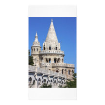 detalle del bastión del pescador en Budapest Tarjetas Fotográficas