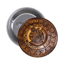 Detalle del calendario maya antiguo pins