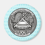 Detalle del escudo de armas de American Samoa Imanes De Nevera
