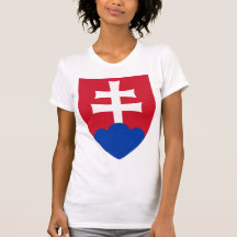 Detalle del escudo de armas de Eslovaquia Camisetas