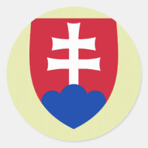 Detalle del escudo de armas de Eslovaquia Pegatina