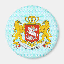 Detalle del escudo de armas de Georgia Imán Para Frigorifico