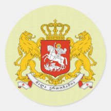 Detalle del escudo de armas de Georgia Pegatina