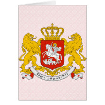 Detalle del escudo de armas de Georgia Tarjeta