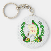 Detalle del escudo de armas de Guatemala Llavero Personalizado