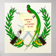 Detalle del escudo de armas de Guatemala Impresiones