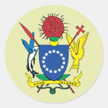 Detalle del escudo de armas de las islas de cocine pegatinas  