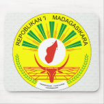 Detalle del escudo de armas de Madagascar Tapete De Ratón