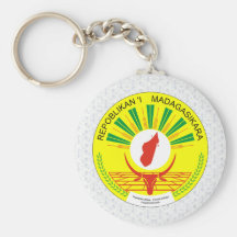 Detalle del escudo de armas de Madagascar Llaveros Personalizados