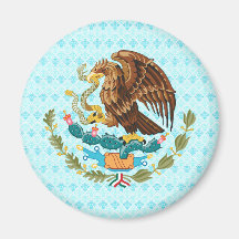 Detalle del escudo de armas de México Iman De Nevera