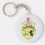 Detalle del escudo de armas de Túnez Llaveros