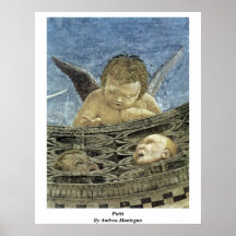 Detalle del fresco de la cámara acorazada: Putti d Posters