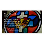 Detalle del vitral tarjetas de negocios