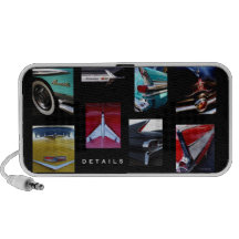 Detalles del coche de carreras iPhone altavoces