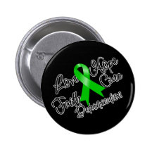 Determinación verde de la esperanza del amor de la pin