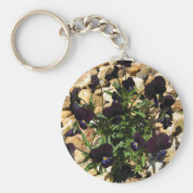 Determinado sobrevivir las flores de la viola del  llaveros