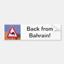 Detrás de Bahrein Etiqueta De Parachoque
