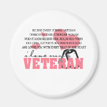 Detrás de cada veterano imán para frigorifico