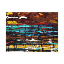 Detrás de las líneas - impresión abstracta de la l impresion de lienzo