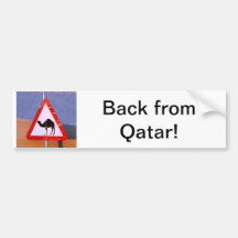 Detrás de Qatar Etiqueta De Parachoque