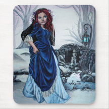 detrás de su mousepad del arte del faery de los oj alfombrillas de ratones